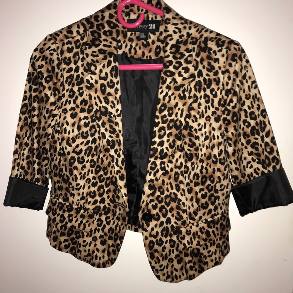 Cheetah Print Blazer